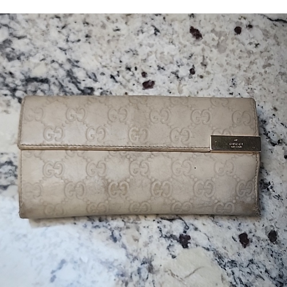 Gucci RARE Vintage Authentic Two-Sides Long Wallet - Picture 2 of 7